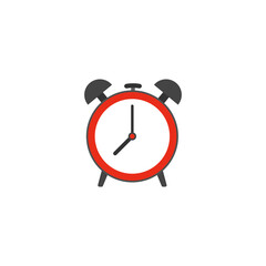 Alarm clock icon. Vector illustration.