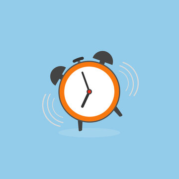Alarm clock icon. Vector illustration.