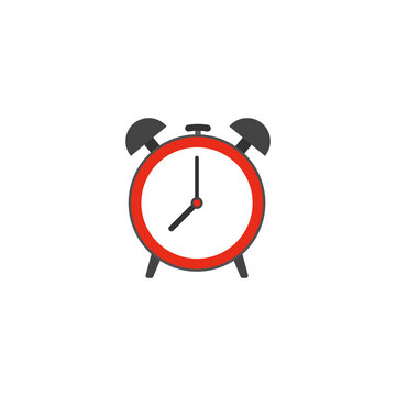 Alarm clock icon. Vector illustration.