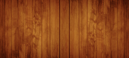 Fototapeta premium Old brown grunge rustic dark wooden texture - wood / timber background panorama banner
