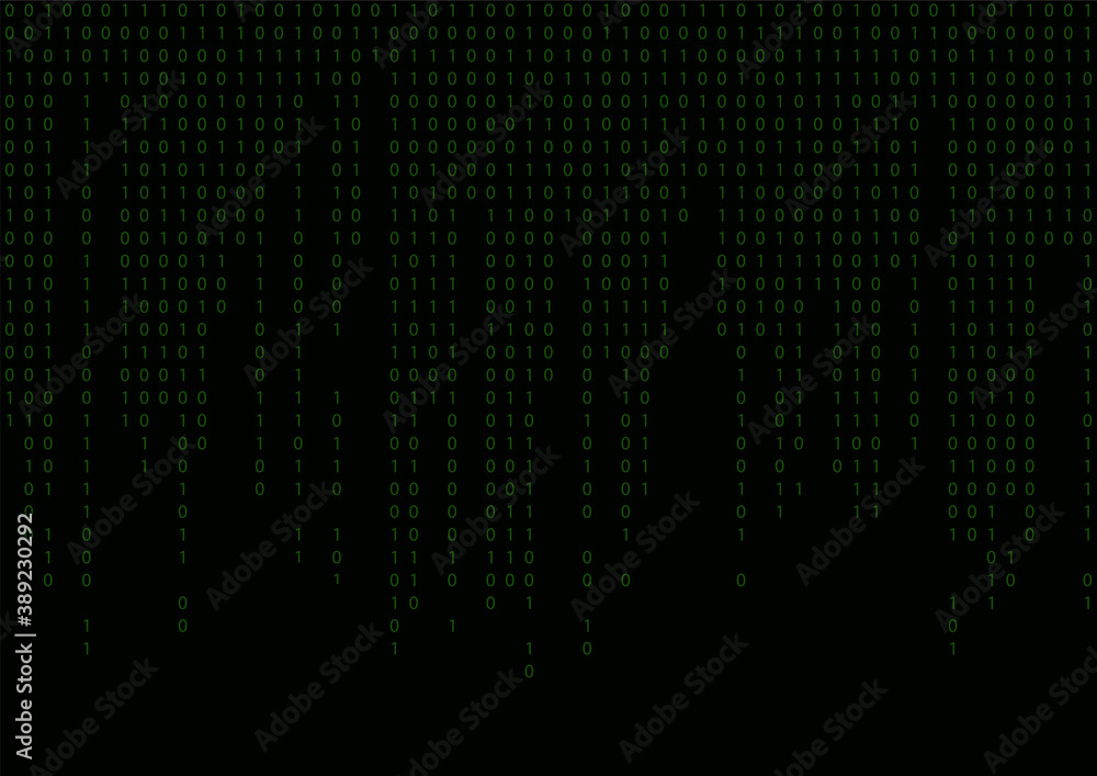 Poster computer background. binary code seamless pattern. vector illustration.