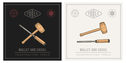 Mallet hammer and Chisel tool