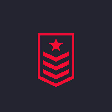 Military rank, epaulettes icon