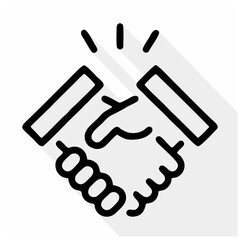 handshake icon isolated on white background from business collection.