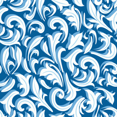 Christmas. Frosty seamless pattern. You can use for paper, wallpaper, wrapping, fabric, packaging, background. Vector illustration in stylized style