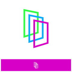 Abstract logo. Minimalistic logo design. Creative logo.