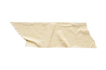 Fototapeta na wymiar Yellow adhesive paper tape isolated on white background