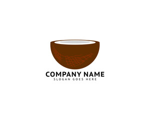 Coconut Logo Template Vector Icon Design Illustration