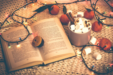 book and glasses