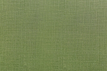 Green fabric texture surface for interior wall design. Olive color seamless textile for nature of...