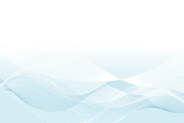 Fototapeta premium Winter bright abstract vector waves on white