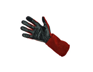 Protective gloves isolated white back. Wrist. Full Finger Gloves isolated on white