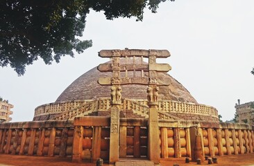 Sanchi Stupa, bhopal, madhyapradesh, India ,UNESCO World Heritage site