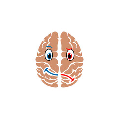 Brain concept icon isolated on white background