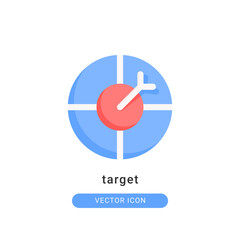 target icon vector illustration. target icon flat design.