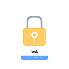 lock icon vector illustration. lock icon flat design.