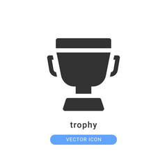 trophy icon vector illustration. trophy icon glyph design.