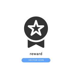 reward icon vector illustration. reward icon glyph design.