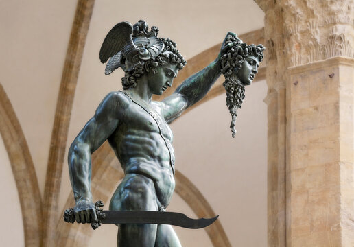 Perseus with the Head of Medusa; detail 02