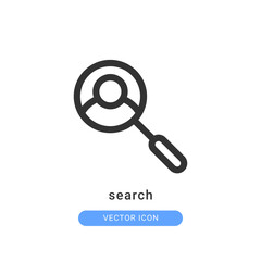 search icon vector illustration. search icon outline design.