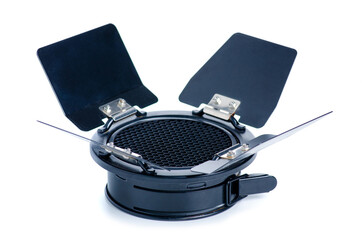 photo reflector honeycomb on white background isolation