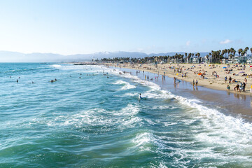 Santa Monica Beach in August