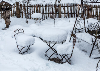 Heavy Snow Fall In Winter