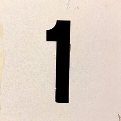 number one on black