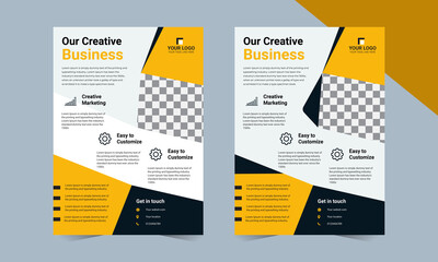 Business abstract vector flyer template. Brochure design, cover modern layout, poster.