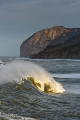 Cape Ogoño, Laga beach, Ibarrangelua, Urdaibai, Cantabrian Sea, Bizkaia, Basque Country, Spain, Europe