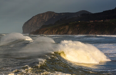 Cape Ogoño, Laga beach, Ibarrangelua, Urdaibai, Cantabrian Sea, Bizkaia, Basque Country, Spain, Europe