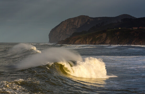 Cape Ogono, Laga beach, Ibarrangelua, Urdaibai, Cantabrian Sea, Bizkaia, Basque Country, Spain, Europe