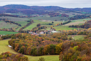 Herbst an den Hörselbergen in Thüringen