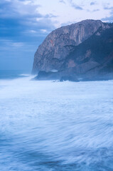 Cape Ogoño, Laga beach, Ibarrangelua, Urdaibai, Cantabrian Sea, Bizkaia, Basque Country, Spain, Europe
