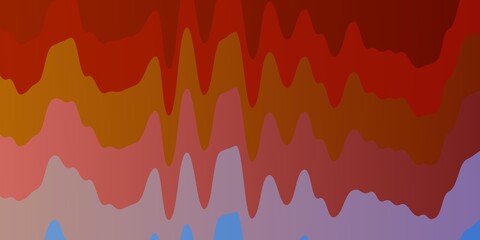 Light Multicolor vector layout with curves.