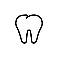 Obraz premium icon of the tooth. vector illustration