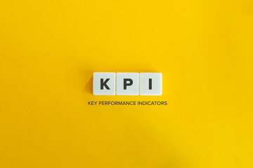 Key Performance Indicators (KPI) Concept and Banner. Marketing Metrics and Measurement. Block...
