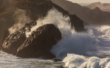 Portio beach, Liencres , Piélagos, Cantabrian sea, Cantabria, Spain, Europe