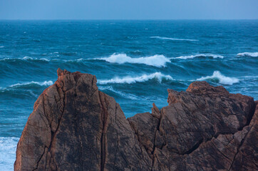 Arnia beach, Liencres , Piélagos, Cantabrian sea, Cantabria, Spain, Europe