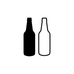 bottle of beer. vector illustration