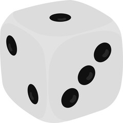 Vector illustration of a dice