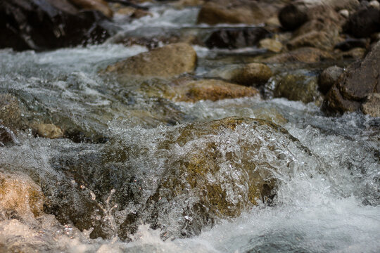 Water Flowing Over Rocks