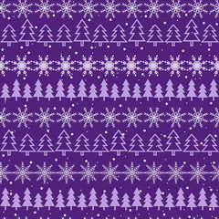 Snowflakes. Seamless pattern. Snow, snowfall, falling scattered white snowflakes. Background design for fabric, wallpaper, cover, paper for packaging. Vector