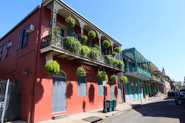 Historische Gebaeude im franzoesischen Viertel von New Orleans, USA   -- 
Historical buildings in...