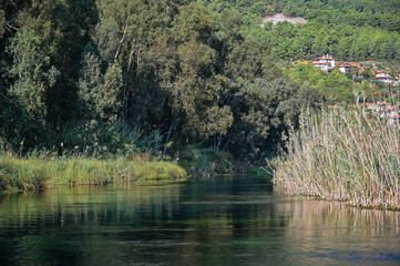 Azmak River in Akyaka, Turkey