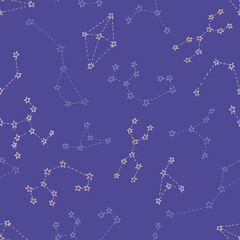 Seamless pattern with stars. Vector illustration.