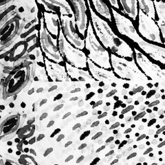 Black Geometric Illustration. Grey Popular