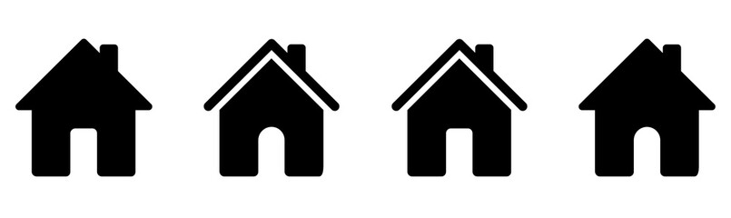 Home vector icon. House icon sign isolated. Editable Stroke. Vector