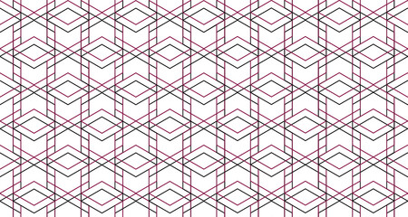 Abstract geometric tile pattern. Seamless backdrop with line ornament in geometrical style of 1930s