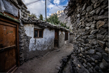 Village Hushe, endpoint of trekking coming from Concordia via Gondogoro La, Pakistan